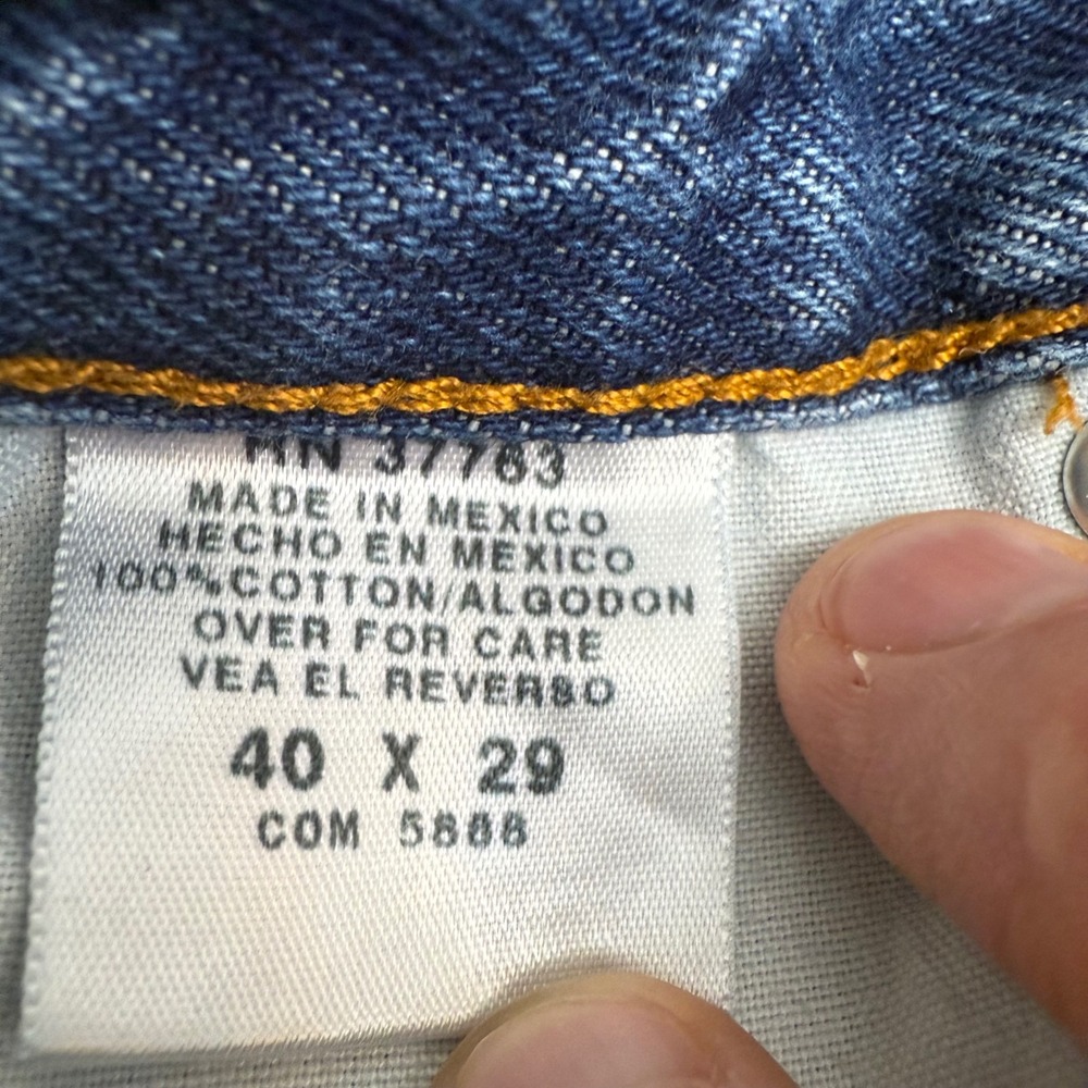 Mens 40x29 (38x29) Blue Denim Jean Pants High Quality Guaranteed - Picture 7 of 9